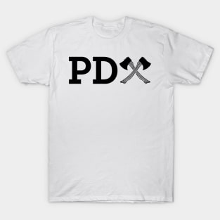 Black PDAxe Logo T-Shirt